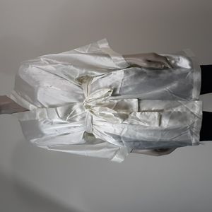 Flora by Flora Nikrooz L/XL Ivory Floral Robe